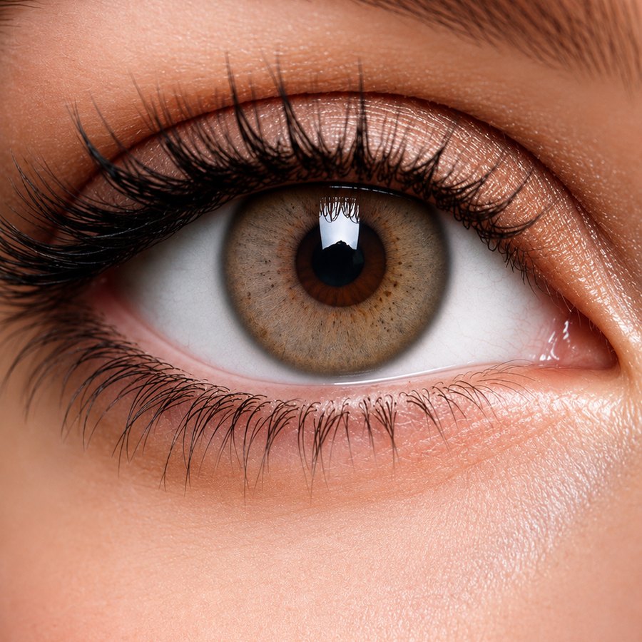 Green — lens close up